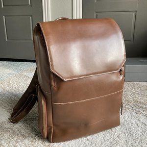 Atlas Supply Co. Minimalist Leather Backpack - Americano